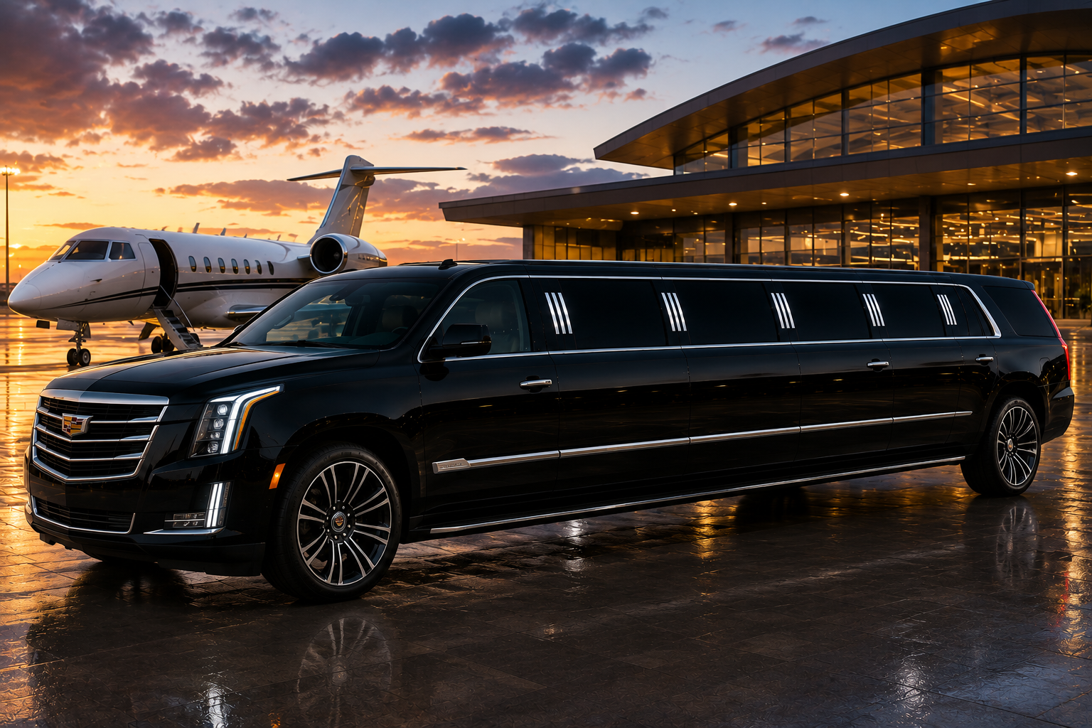 12-passenger stretch limousine for Sacramento celebrations