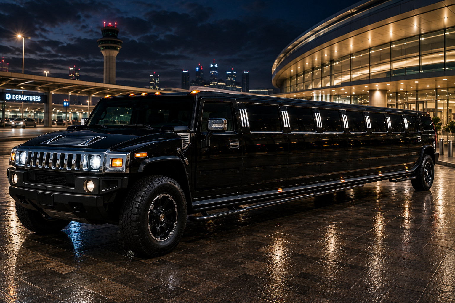 14-passenger Hummer limo for LAX group pickups