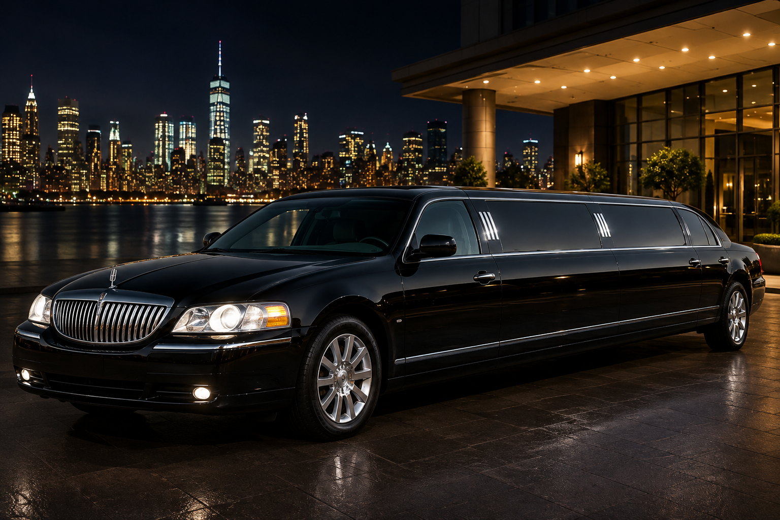 8-passenger stretch limousine for Virginia wine tours
