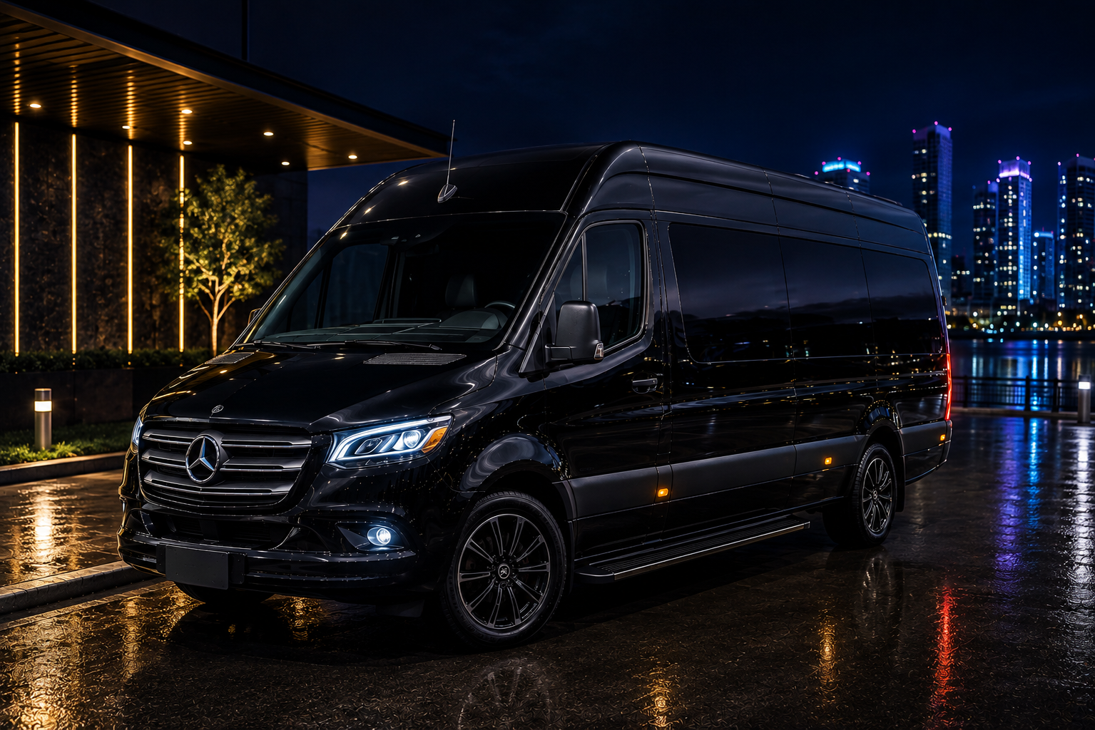 Executive Sprinter van for Kansas City International Airport transfers