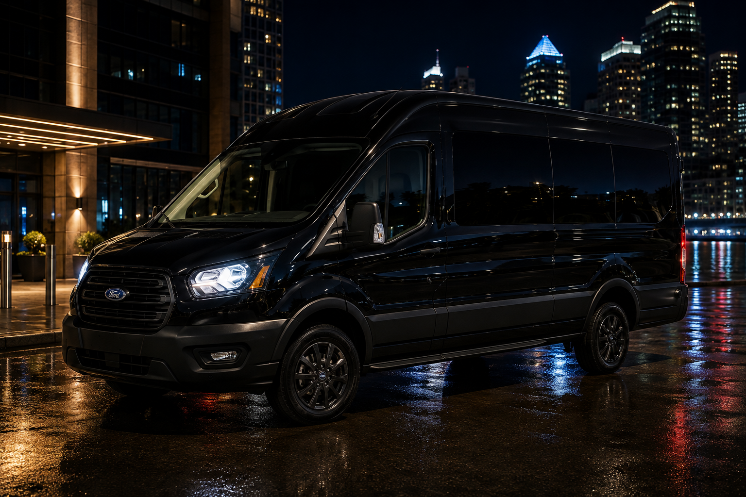 Ford Transit van group shuttle service