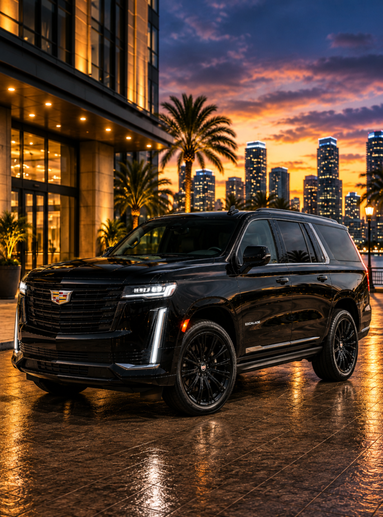 Luxury SUV for executive terminal pickups