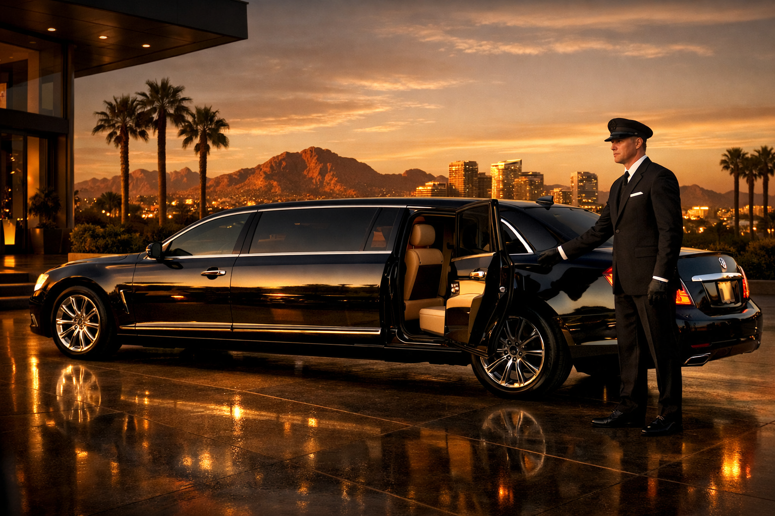 Phoenix airport transportation under the desert sky