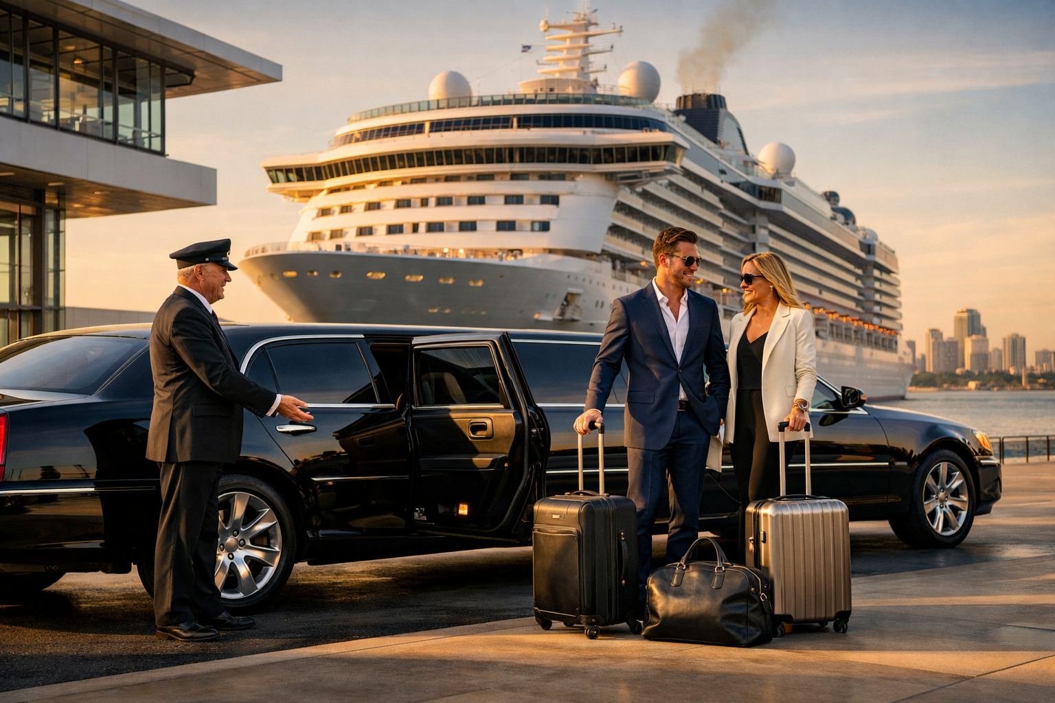 Chauffeur transfer to a Seattle cruise terminal