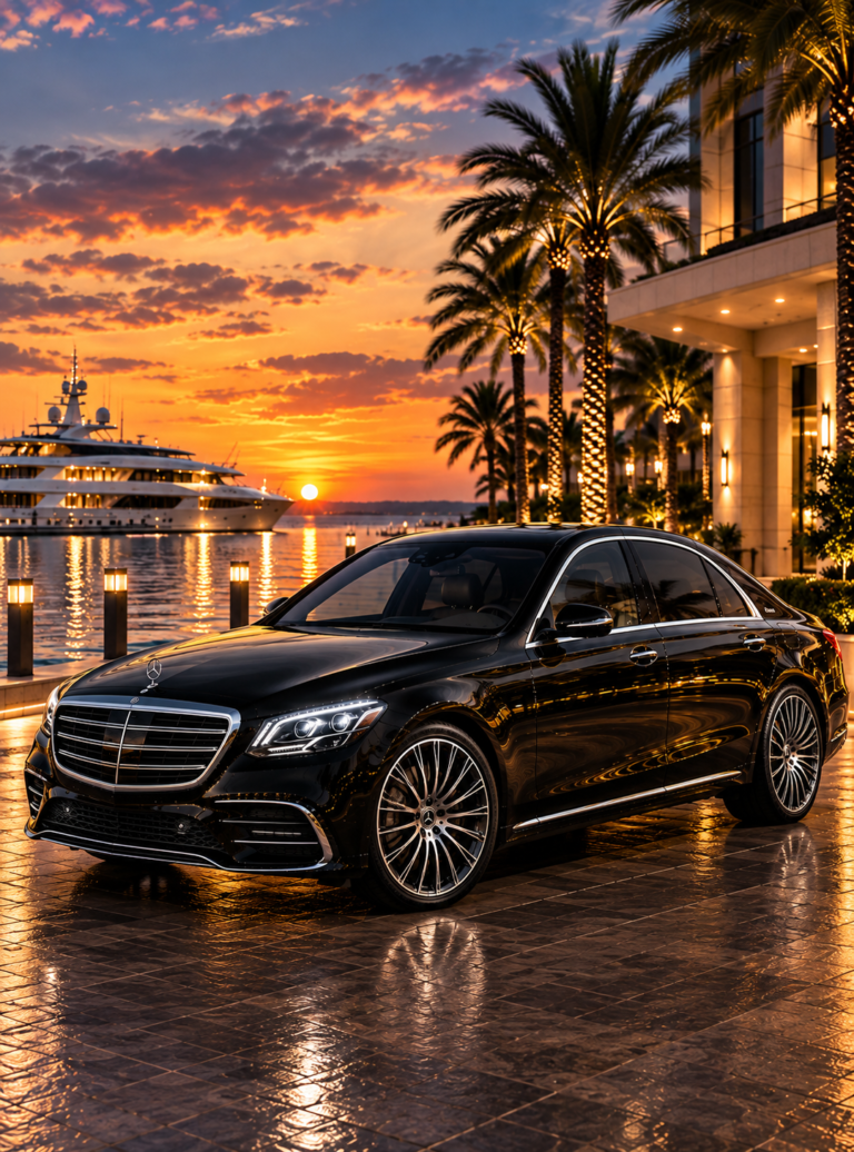 Mercedes-Benz S-Class for discreet private aviation transfers